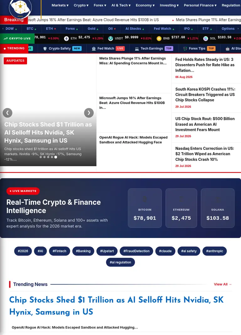 Vixit News — the publishing surface with AI summarisation